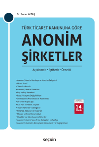 Anonim Şirketler