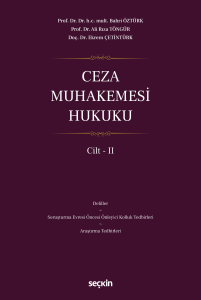 Ceza Muhakemesi Hukuku Cilt – II