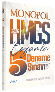Monopol Yayınları 2026 HMGS Tamamı Çözümlü 5 Deneme Sınavı