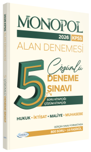 Monopol Yayınları 2026 KPSS A Grubu Fasikül 5 Deneme Çözümlü