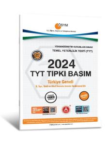 A Yayınları 2024 TYT Tıpkı Basım Çıkmış Sorular