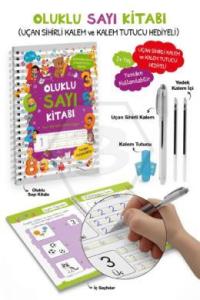 Oluklu Sayı Kitabı " Uçan Sihirli Kalem ve Kalem Tutucu Hediyeli "