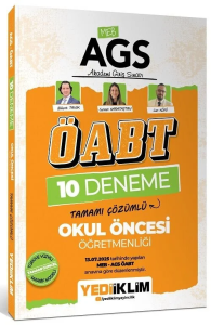 Yediiklim Yayınları 2026 ÖABT MEB-AGS Okul Öncesi Öğretmenliği 10 Deneme Çözümlü
