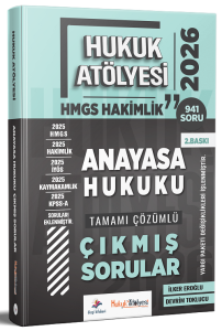 Dizgi Kitap Yayınları 2026 Hukuk Atölyesi Hakimlik HMGS Anayasa Hukuku Tamamı Çözümlü Çıkmış Sorular