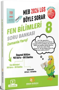 Sinan Kuzucu Yayınları 2026 8. Sınıf LGS Fen Bilimleri Soru Bankası