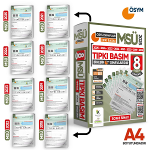 İnformal Yayınları 2026 MSÜ Son 8 Yıl Tıpkı Basım Türkiye Geneli 8 li Deneme
