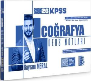 Benim Hocam Yayınları 2026 KPSS Coğrafya Ders Notları