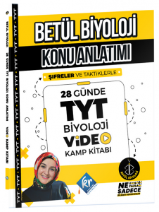 Betül Biyoloji Konu Anlatımı 28 Günde TYT Biyoloji Video Kamp Kitabı