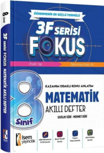 İsem Yayınları 8. Sınıf Matematik 3F Fokus Akıllı Defter