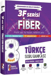 İsem Yayınları 8. Sınıf Türkçe 3F Fiber Soru Bankası