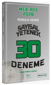 CBA Yayınları 2026 MEB-AGS Sayısal Yetenek 30 Deneme Çözümlü Pusula Serisi