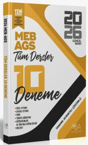 CBA Yayınları 2026 MEB-AGS Tüm Dersler 10 Deneme Çözümlü