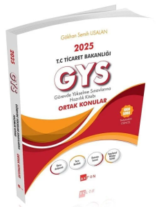 Akfon Yayınları 2025 T.C Ticaret Bakanlığı Görevde Yükselme Sınavlarına Hazırlık Kitabı