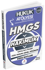 Dizgi Kitap Hukuk Atölyesi HMGS Hakimlik Ceza Hukuku Genel Hükümler Ders Notları