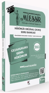 MÜESSİR Hakimlik Ceza Hukuku Genel Hükümler Orijinal Çıkmış Soru Bankası Çözümlü