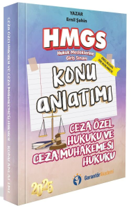 Garantör Akademi 2025 HMGS Ceza Hukuku Özel Hükümler ve Ceza Muhakemesi Hukuku Konu Anlatımı