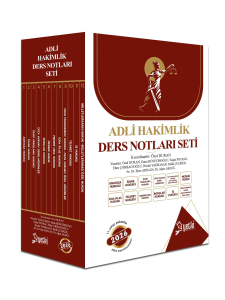 Yetki Yayınları 2026 ÇSA Adli Hakimlik Ders Notu Seti