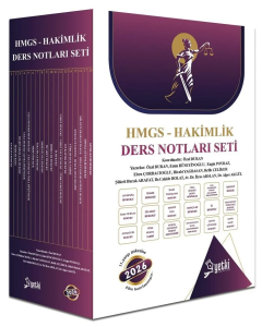 Yetki Yayınları 2026 ÇSA HMGS ve Hakimlik Ders Notu Seti