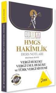 Yetki Yayınları 2026 HMGS Hakimlik Vergi Hukuku Vergi Usul Hukuku Türk Vergi Sistemi Ders Notları