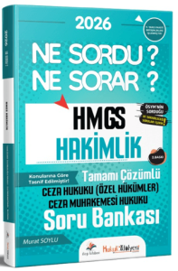 Dizgi Kitap Yayınları 2026 Hukuk Atölyesi Hakimlik HMGS Ne Sordu Ne Sorar Ceza Hukuku Özel Hükümler Ceza Muhakemesi Hukuku Tamamı Çözümlü Soru Bankası