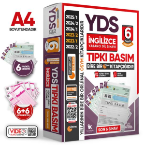 İnformal Yayınları 2025 YDS İngilizce ÖSYM Tıpkı Basım Çıkmış Soru 6 lı Deneme