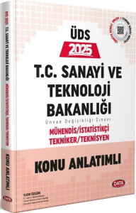 Data Yayınları 2025 Data Yayınları T.C. Sanayi ve Teknoloji Bakanlığı UDS Mühendis - İstatistik - Tekniker - Teknisyen Konu Anlatımlı Soru Bankası