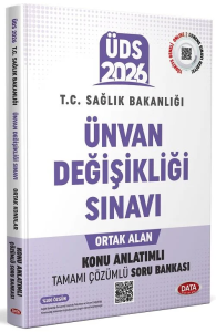 Data Yayınları 2026 T.C. Sağlık Bakanlığı Unvan Değişikliği Sınavı Ortak Konular Konu Anlatımlı Soru Bankası