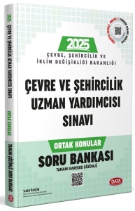 Data Yayınları 2026 Çevre ve Şehircilik Bakanlığı Çevre ve Şehircilik Uzman Yardımcısı Sınavı Ortak Konular Soru Bankası - Karekod Çözümlü