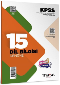 Marka Yayınları 2026 KPSS Dil Bilgisi 15 Deneme Çözümlü