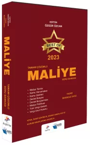 BEST OF Maliye Soru Bankası Tamamı Çözümlü 2023
