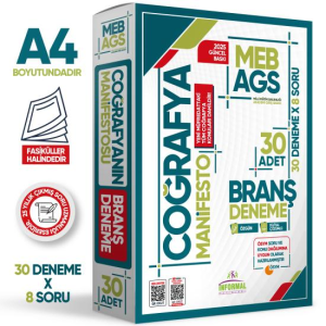 İnformal Yayınları 2025 MEB AGS Coğrafya Branş Denemesi 30'lu Fasikül Seti