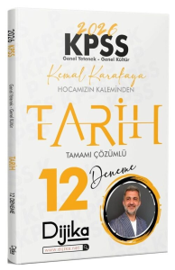 Dijika Yayınları 2026 KPSS Tarih 12 Deneme Çözümlü