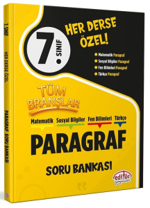 Editör Yayınları 7. Sınıf Tüm Branşlar Paragraf Soru Bankası