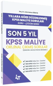 4T Yayınları KPSS A Grubu Maliye Orijinal Çıkmış Sorular Son 5 Yıl Çözümlü