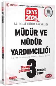 Data Yayınları 2026 MEB EKYS Müdür ve Müdür Yardımcılığı 3 Deneme Sınavı