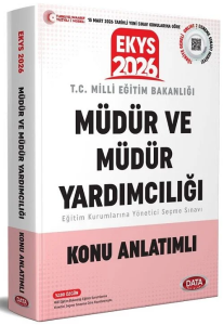 Data Yayınları 2026 MEB EKYS Müdür ve Müdür Yardımcılığı Konu Anlatımlı