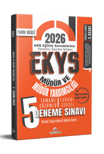 Dizgi Kitap Yayınları 2026 MEB EKYS Müdür ve Müdür Yardımcılığı Tamamı Çözümlü 5`li Deneme