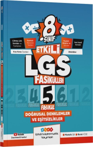 Etkili Matematik Yayınları 8. Sınıf Etkili LGS Fasikül Doğrusal Denklemler ve Eşitsizlikler 5
