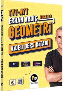 F10 Yayınları 2024 Erhan Ardıç Hocayla TYT-AYT Geometri Video Ders Kitabı