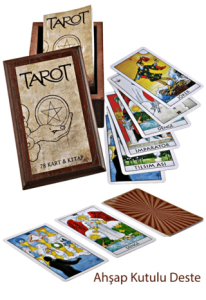 Tarot 78 Kart ve Kitap (Ahşap Kutulu)