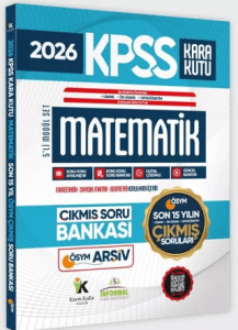 İnformal Yayınları 2026 FULLKPSS Lisans -Önlisans-Ortaöğretim Matematik Kara Kutu ÖSYM Çıkmış Soru Bankası Son 15 Yıl