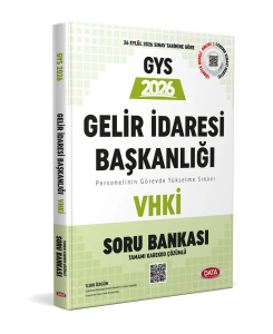 Data Yayınları 2026 Gelir İdaresi Başkanlığı VHKİ GYS Soru Bankası (Karekod Çözümlü)