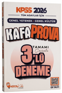 Hoca Kafası Yayınları 2026 KPSS Genel Yetenek Genel Kültür Kafa Prova 3 Deneme Çözümlü