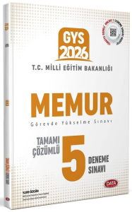 Data Yayınları 2026 Milli Eğitim Bakanlığı Memur GYS Tamamı Çözümlü 5 Deneme Sınavı