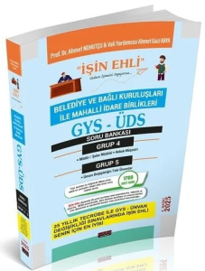 Savaş Yayınları 2025 GYS-ÜDS Belediye ve Bağlı Kuruluşları Mahalli İdare Birlikleri Personeli Grup 4-5 Soru Bankası