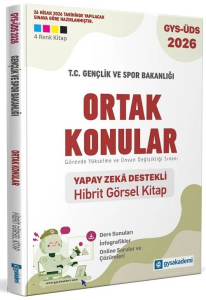 GYS Akademi Yayınları 2026 T.C. Gençlik ve Spor Bakanlığı Ortak Konular Yapay Zeka Destekli Hibrit Kitap