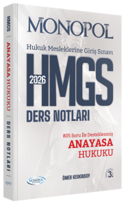 Monopol Yayınları 2026 HMGS Anayasa Hukuku Ders Notları