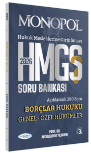 Monopol Yayınları 2026 HMGS Borçlar Hukuku Genel – Özel Hükümler Soru Bankası
