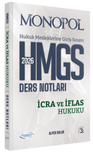 Monopol Yayınları 2026 HMGS İcra ve İflas Hukuku Ders Notları