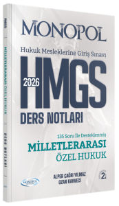 Monopol Yayınları 2026 HMGS Milletlerarası Özel Hukuk Ders Notları